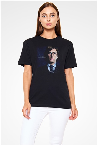 Adam Driver Baskılı Siyah Tişört