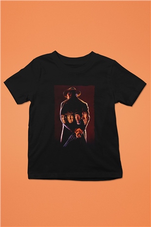 Unisex Affedilmeyen (Unforgiven) Baskılı Siyah Çocuk Tshirt