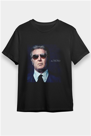 Al Pacino Baskılı Siyah T-Shirt