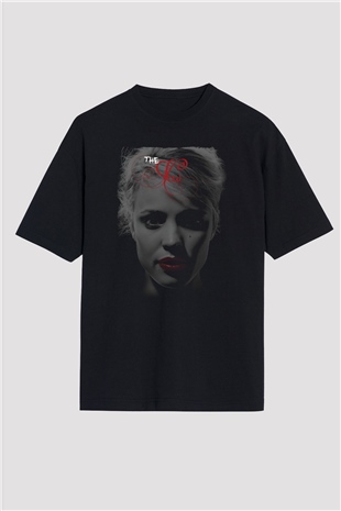 Unisex Aşk Yemini (The Vow) Baskılı Siyah Oversize Tshirt