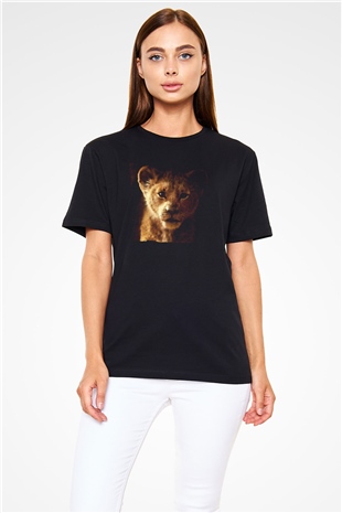 Aslan Kral (The Lion King) Baskılı Siyah T-Shirt