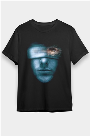 Azınlık Raporu (Minority Report) Baskılı Siyah T-Shirt