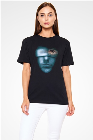 Azınlık Raporu (Minority Report) Baskılı Siyah T-Shirt