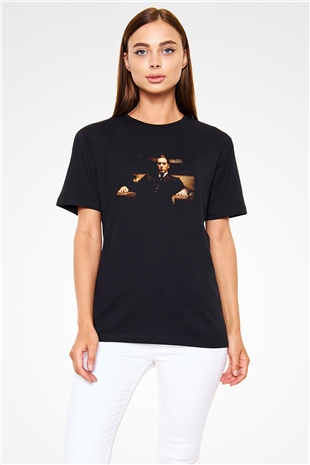 Baba (The Godfather) Baskılı Siyah Tshirt