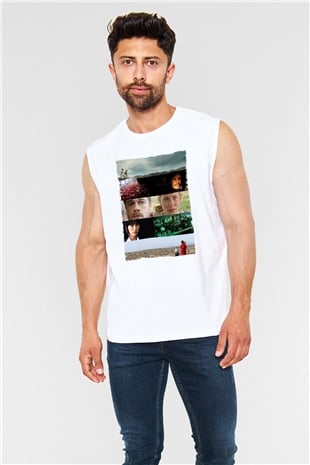 Unisex Babel - Babil Baskılı Beyaz Kolsuz Tişört