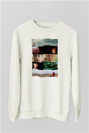 Unisex Babel - Babil Baskılı Beyaz Sweatshirt