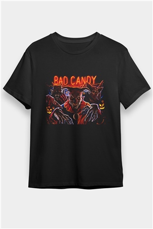 Bad Candy Baskılı Siyah Tshirt