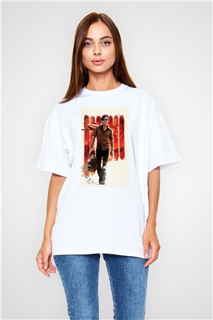 Unisex Barry Seal - Kaçakçı - American Made Baskılı Beyaz Oversize Tişört
