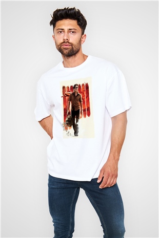Unisex Barry Seal - Kaçakçı - American Made Baskılı Beyaz Oversize Tişört
