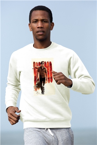 Unisex Barry Seal - Kaçakçı - American Made Baskılı Beyaz Sweatshirt