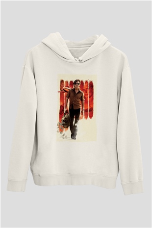 Unisex Barry Seal - Kaçakçı - American Made Baskılı Beyaz Kapüşonlu Sweatshirt