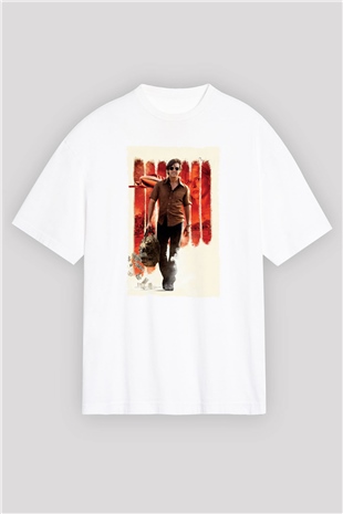 Unisex Barry Seal - Kaçakçı - American Made Baskılı Beyaz Oversize Tişört