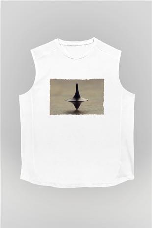 Unisex Başlangıç (Inception) Baskılı Beyaz Kolsuz Tshirt