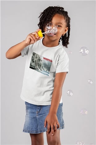 Unisex Başlangıç - Inception Baskılı Beyaz Çocuk Tshirt