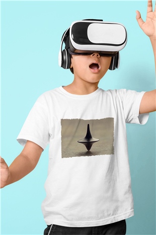 Unisex Başlangıç (Inception) Baskılı Beyaz Çocuk Tshirt
