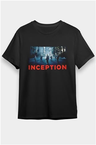 Başlangıç (Inception) Baskılı Siyah Tişört