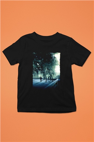 Unisex Başlangıç (Inception) Baskılı Siyah Çocuk Tshirt
