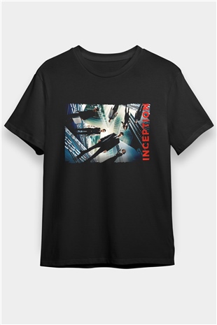 Başlangıç (Inception) Baskılı Siyah T-shirt