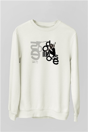 Unisex Bebek Evi - Dollhouse Baskılı Beyaz Sweatshirt