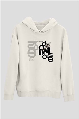 Unisex Bebek Evi - Dollhouse Baskılı Beyaz Kapüşonlu Sweatshirt