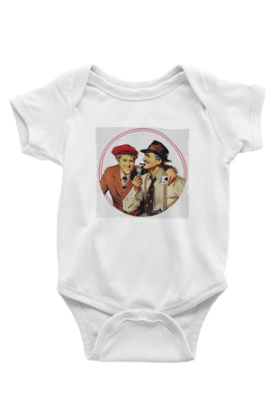 Unisex Belalılar (The Sting) Baskılı Bebek Body - Zıbın