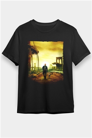 Ben Efsaneyim (I Am Legend) Baskılı Siyah Tshirt