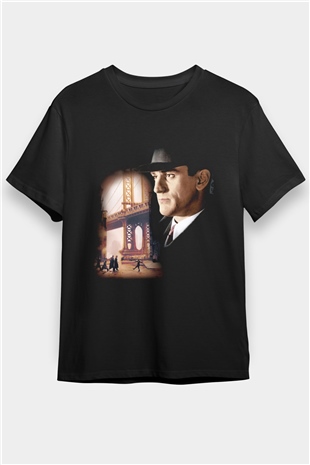 Bir Zamanlar Amerika (Once Upon a Time in America) Baskılı Siyah Tshirt