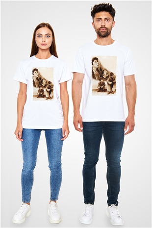 Bisiklet Hırsızları - Bicycle Thieves Baskılı Beyaz Tshirt