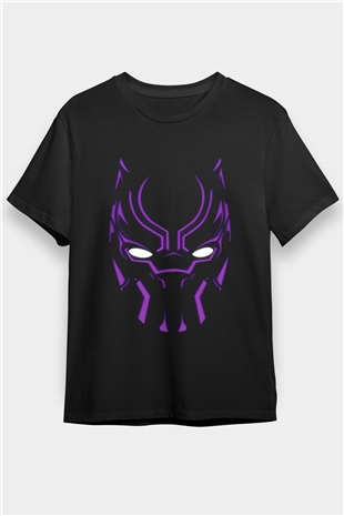 Black Panther Baskılı Siyah Tshirt