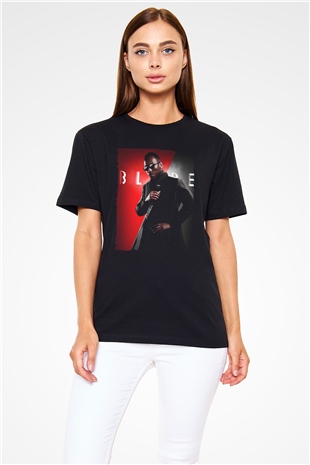 Blade Baskılı Siyah T-Shirt