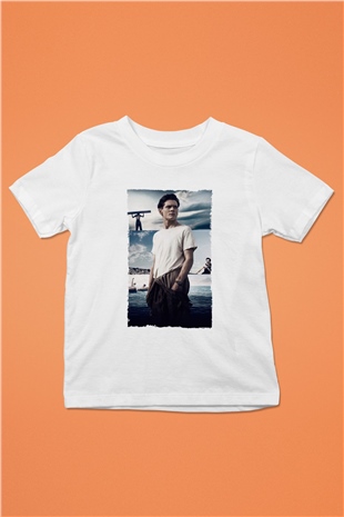 Unisex Boyun Eğmez (Unbroken) Baskılı Beyaz Çocuk Tshirt