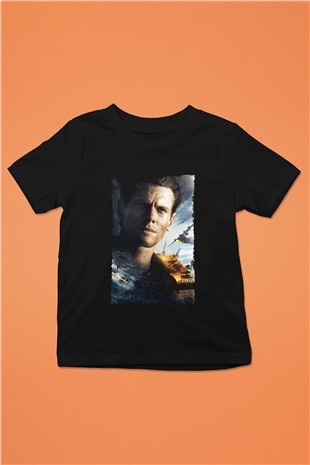 Unisex Boyun Eğmez (Unbroken) Baskılı Siyah Çocuk T-Shirt
