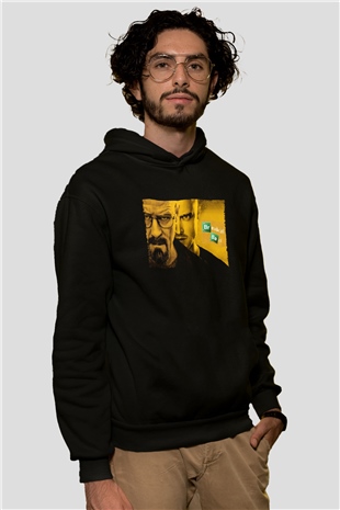 Unisex Breaking Bad Siyah Unisex Kapüşonlu Sweatshirt