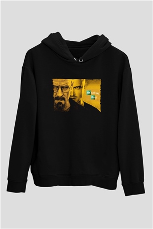 Unisex Breaking Bad Siyah Unisex Kapüşonlu Sweatshirt