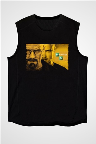 Unisex Breaking Bad Siyah Unisex Kolsuz Tshirt