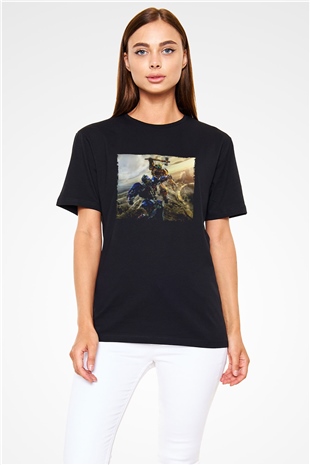 Bumblebee Baskılı Siyah Tshirt