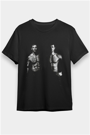 Büyük Dövüş (Warrior) Baskılı Siyah Tshirt