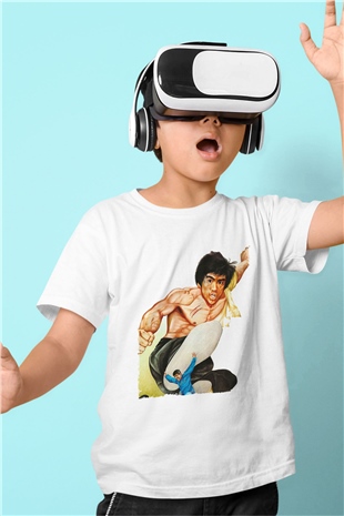 Unisex Büyük Patron (The Big Boss) Baskılı Beyaz Çocuk Tshirt