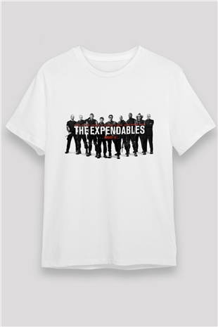 Cehennem Melekleri 2 (The Expendables 2) Baskılı Beyaz Tshirt