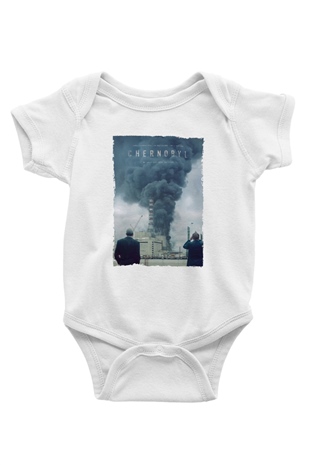 Unisex Chernobyl Baskılı Bebek Body - Zıbın