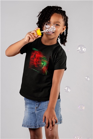 Unisex Choose or Die Baskılı Siyah Çocuk Tshirt