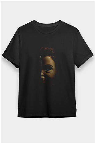 Chucky (Childs Play) Baskılı Siyah T-Shirt