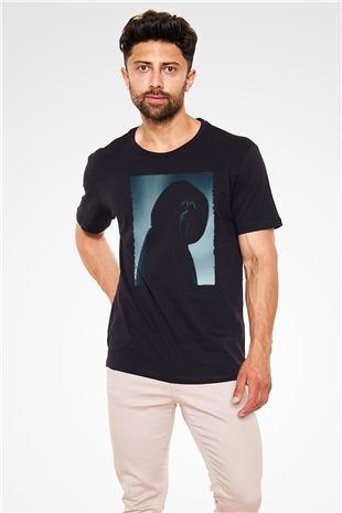 Çığlık (Scream) Baskılı Siyah Tshirt
