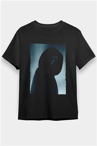 Çığlık (Scream) Baskılı Siyah Tshirt