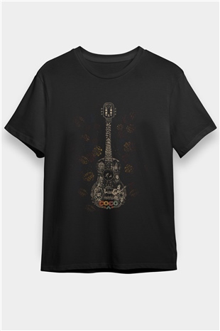 Coco Baskılı Siyah T-shirt