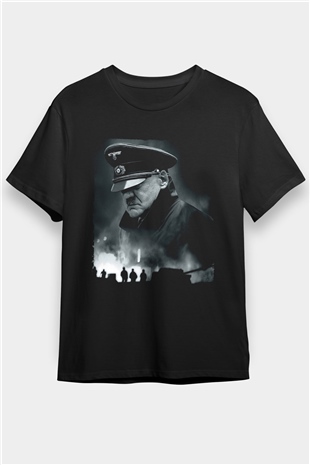 Çöküş (Downfall) Baskılı Siyah T-shirt
