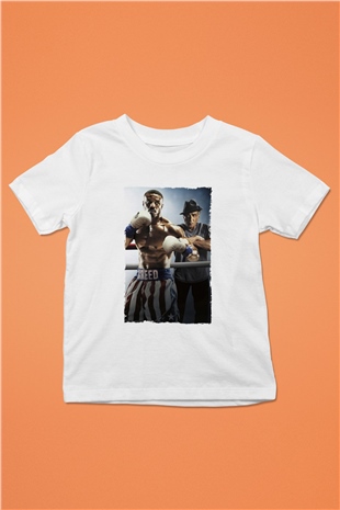 Unisex Creed II Baskılı Beyaz Çocuk Tişört