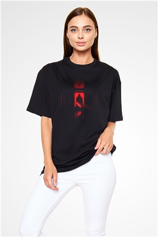 Unisex Darth Vader (Anakin Skywalker) Baskılı Siyah Oversize T-shirt