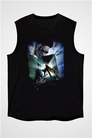 Unisex Demon Knight (Tales from the Crypt Demon Knight) Baskılı Siyah Kolsuz Tişört
