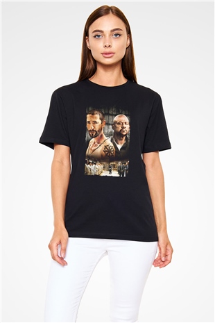 Deney (The Experiment) Baskılı Siyah T-Shirt